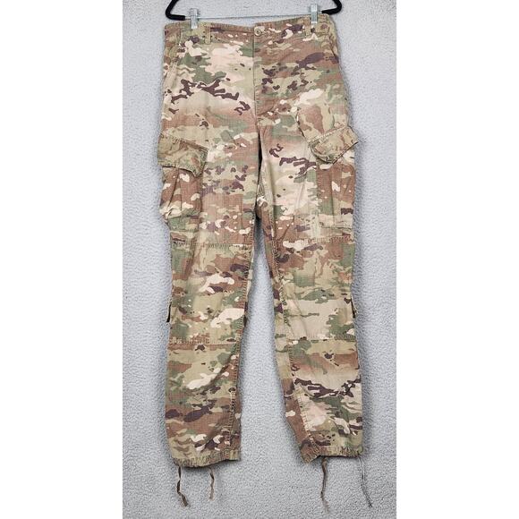 US ARMY Combat Trouser Unisex Medium Long Brown Green Camo Military Uniform - Picture 1 of 16